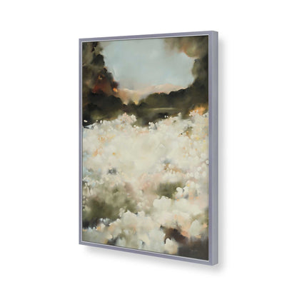 [Color:Polished Chrome], Picture of art in a Polished Chrome frame of the corner