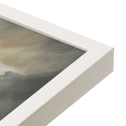 [Color:Opaque White], Picture of art in a Opaque White frame at an angle