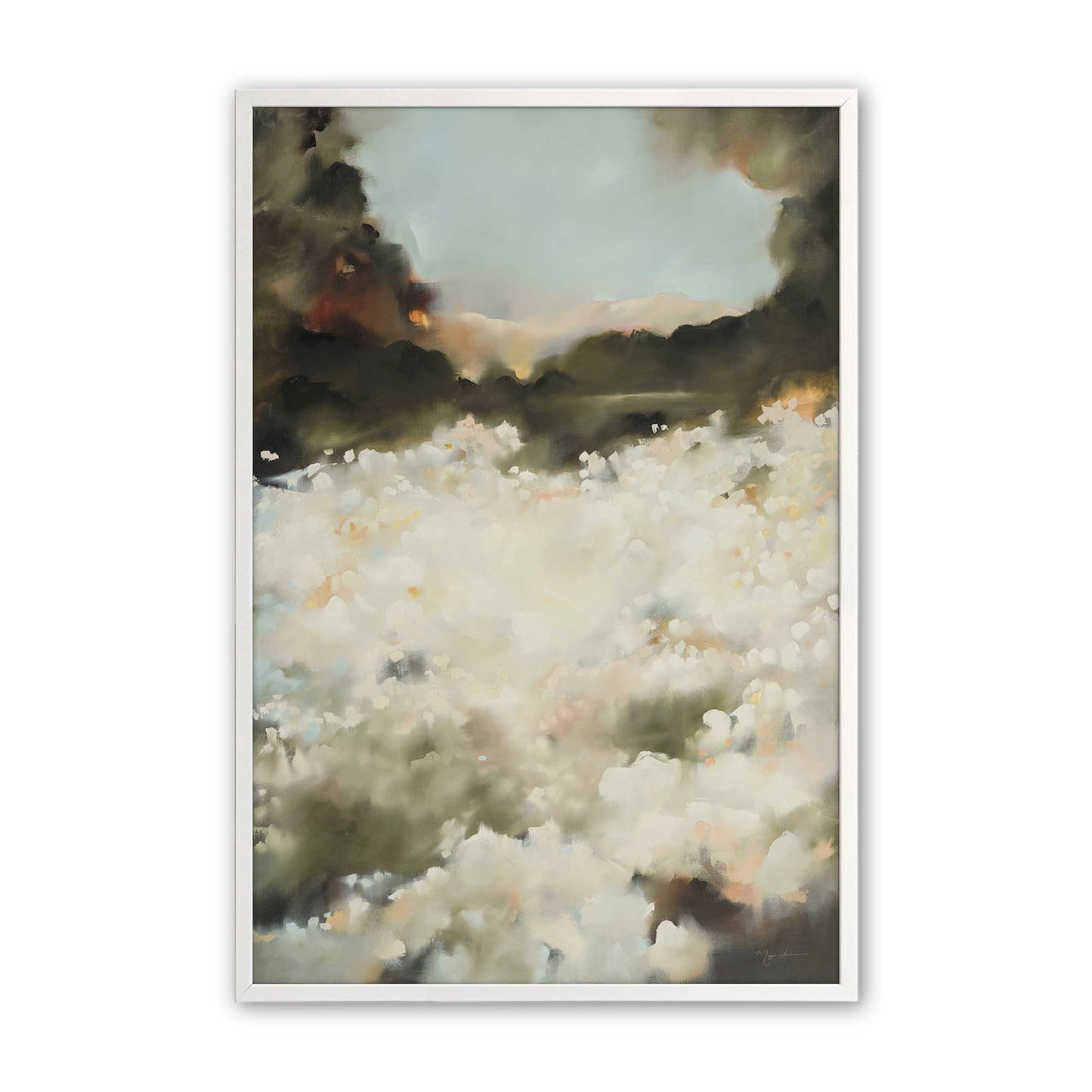 [Color:Opaque White], Picture of art in a Opaque White frame