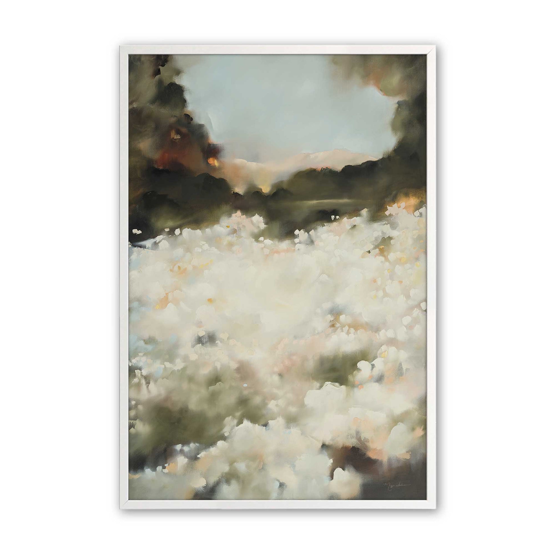 [Color:Opaque White], Picture of art in a Opaque White frame