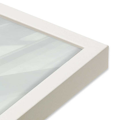 [Color:Opaque White], Picture of art in a Opaque White frame at an angle