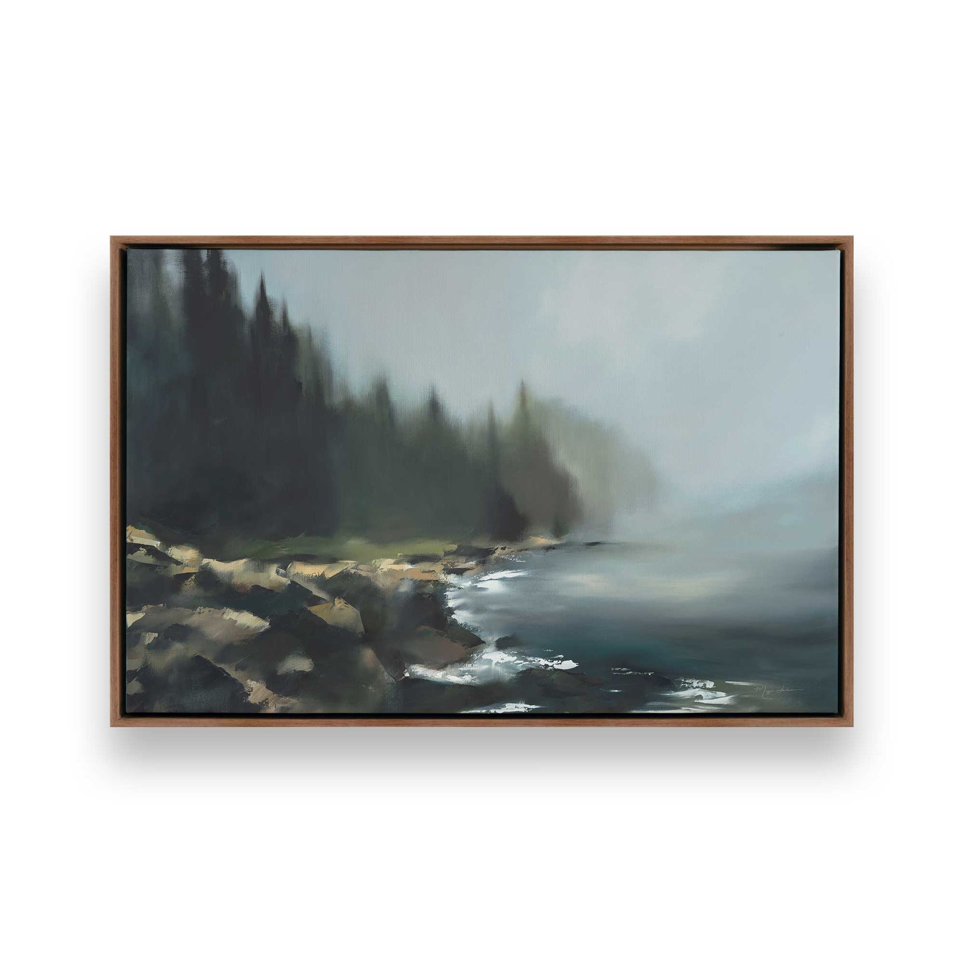 [Color:Walnut], Picture of art in a Walnut frame