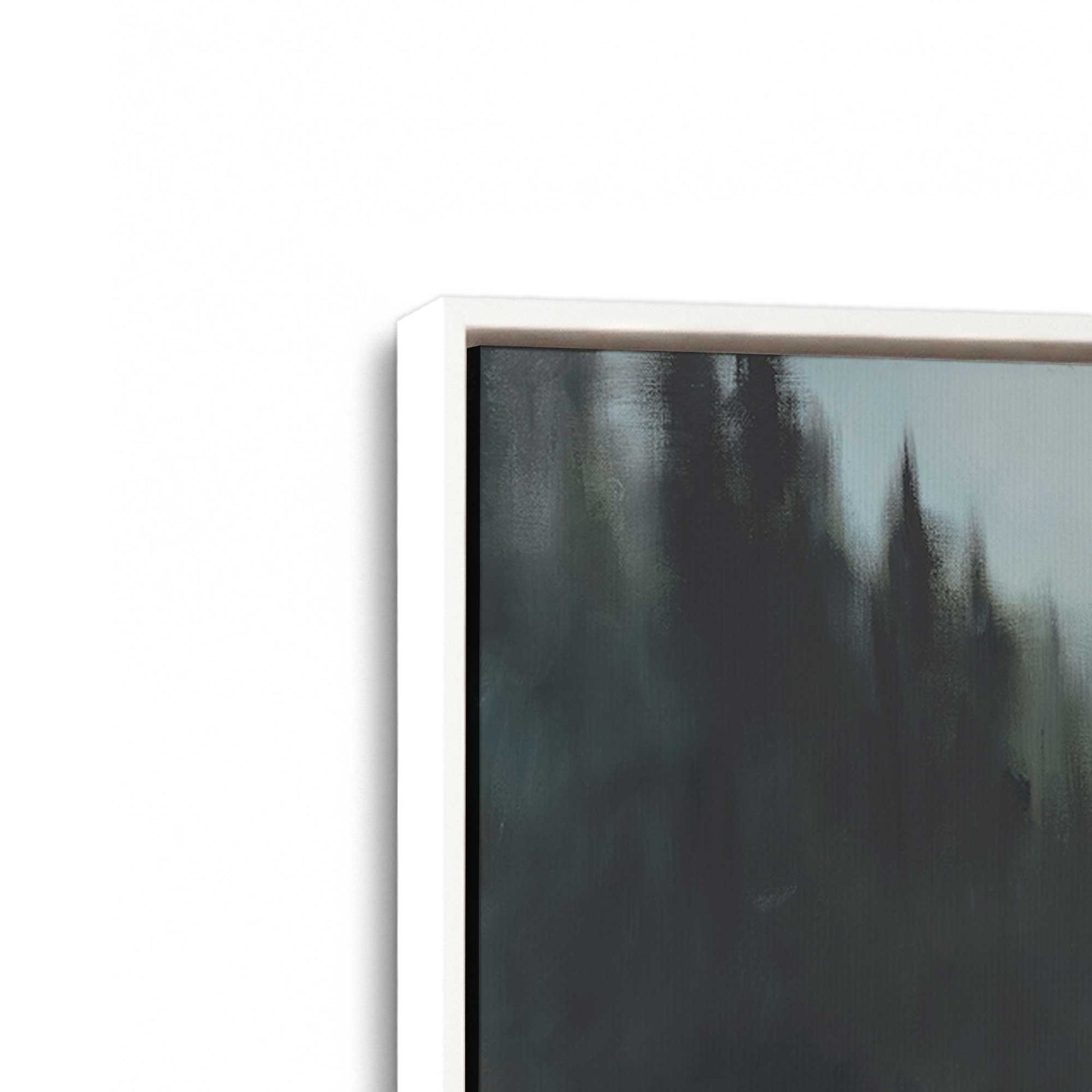[Color:Opaque White], Picture of art in a White frame at an angle