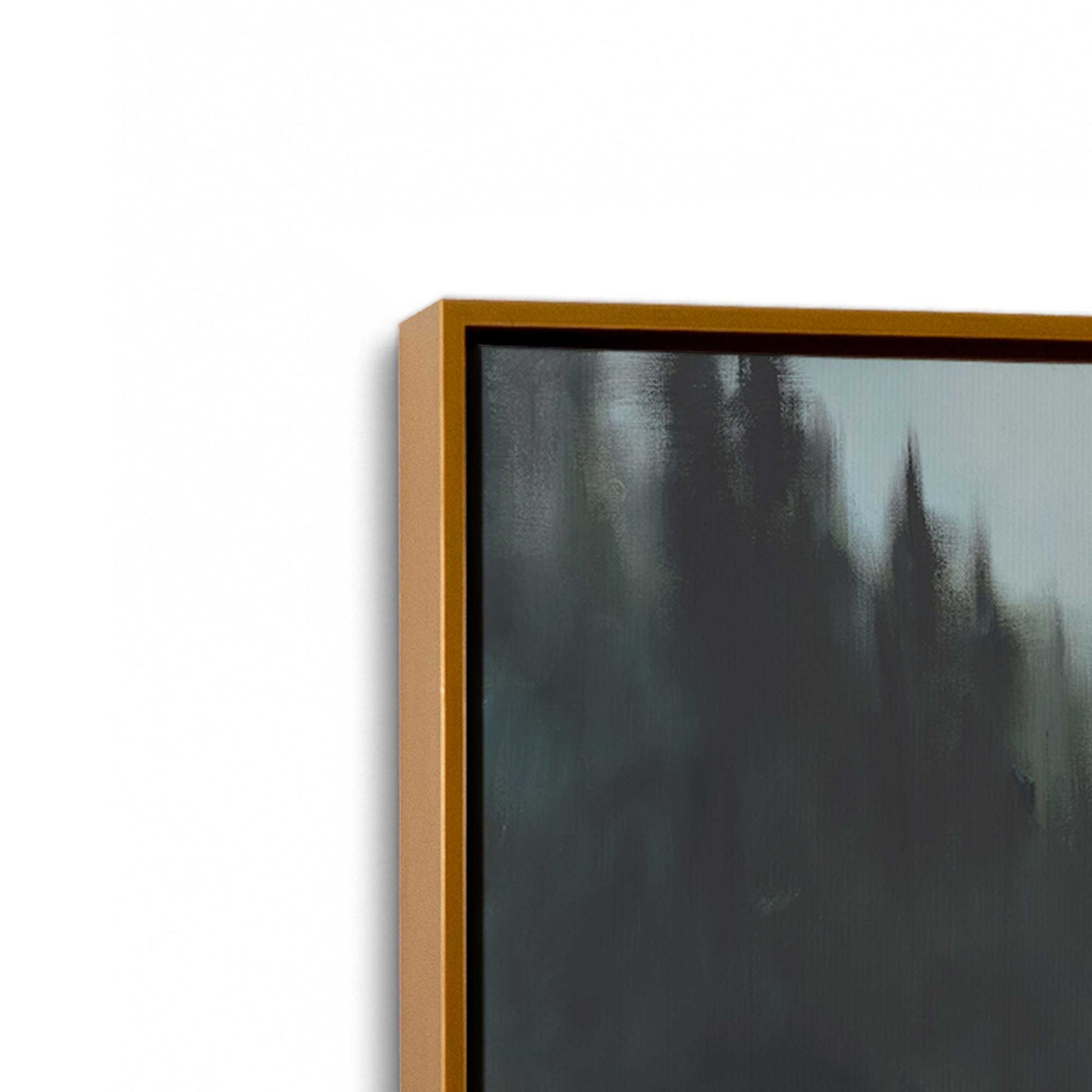 [Color:Polished Gold], Picture of art in a Polished Gold frame at an angle