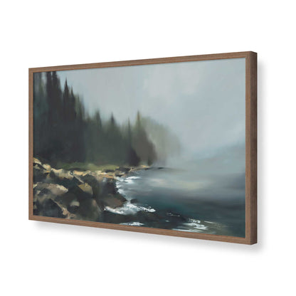 [Color:Walnut], Picture of art in a Walnut frame of the corner