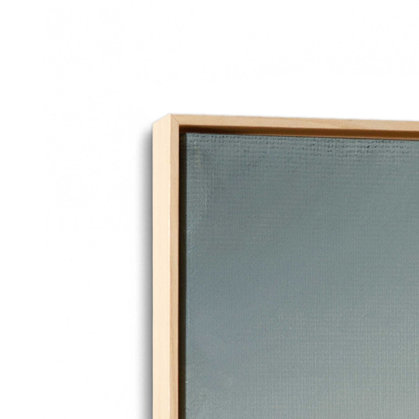 [Color:American Maple], Picture of art in a American Maple frame at an angle