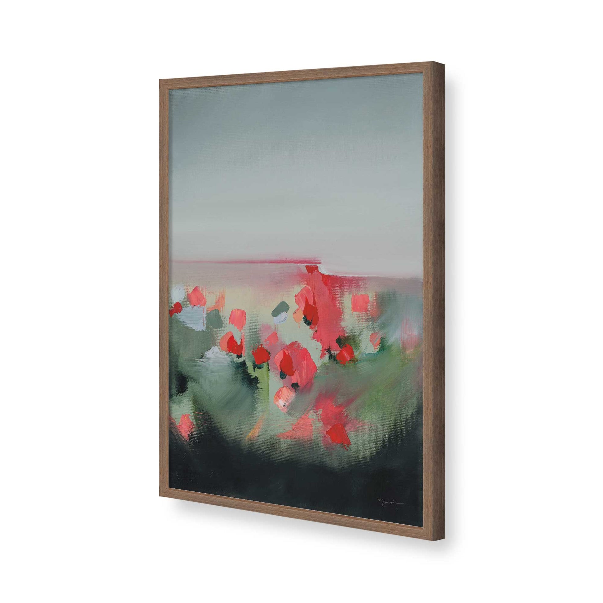 [Color:Walnut], Picture of art in a Walnut frame of the corner