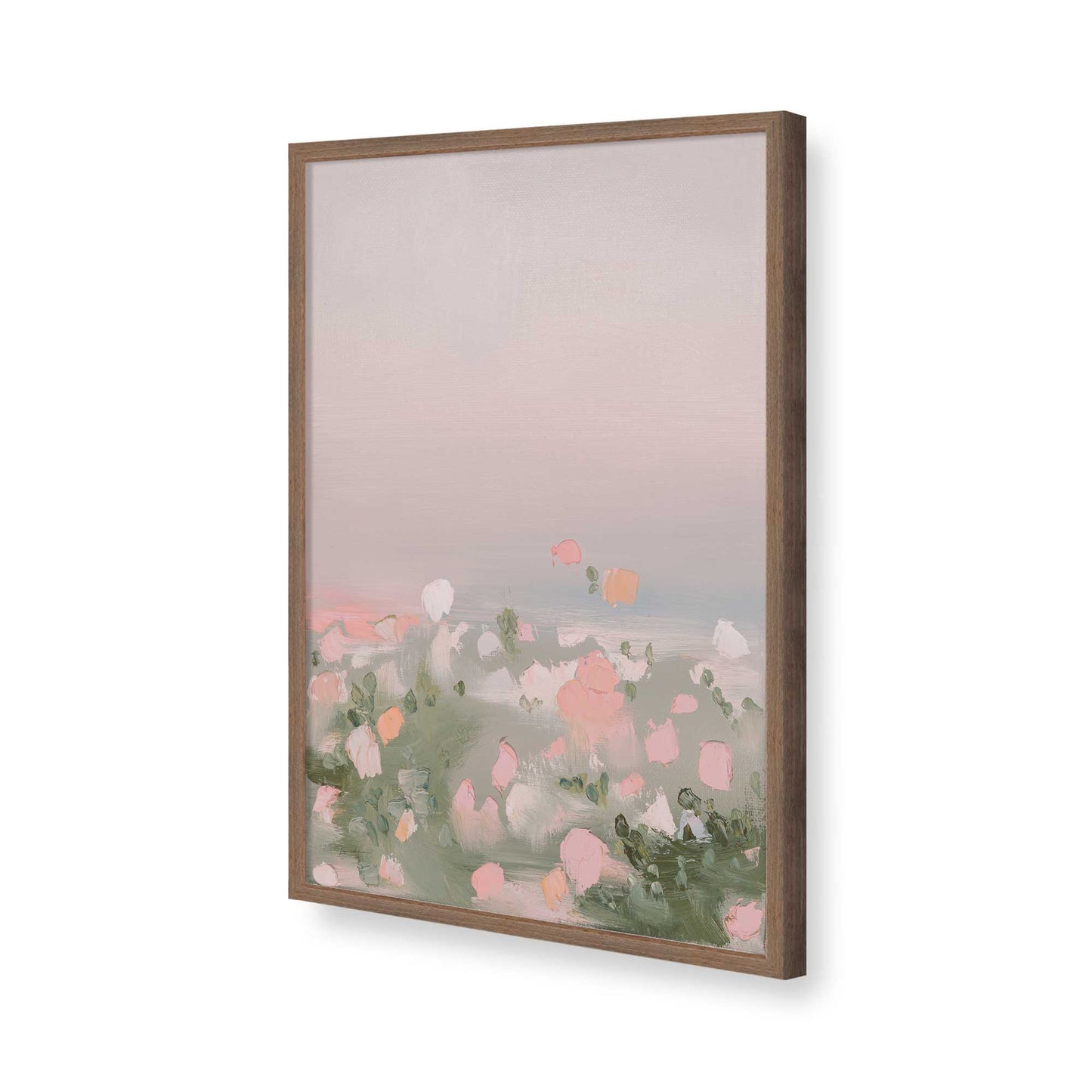 [Color:Walnut], Picture of art in a Walnut frame of the corner