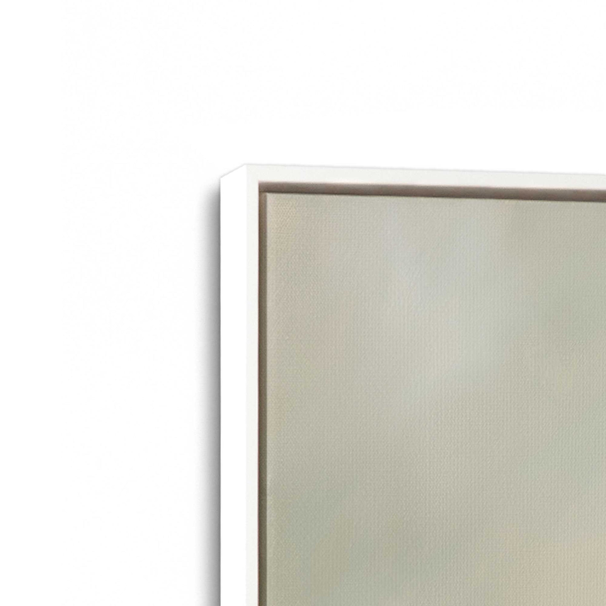 [Color:Opaque White], Picture of art in a White frame at an angle
