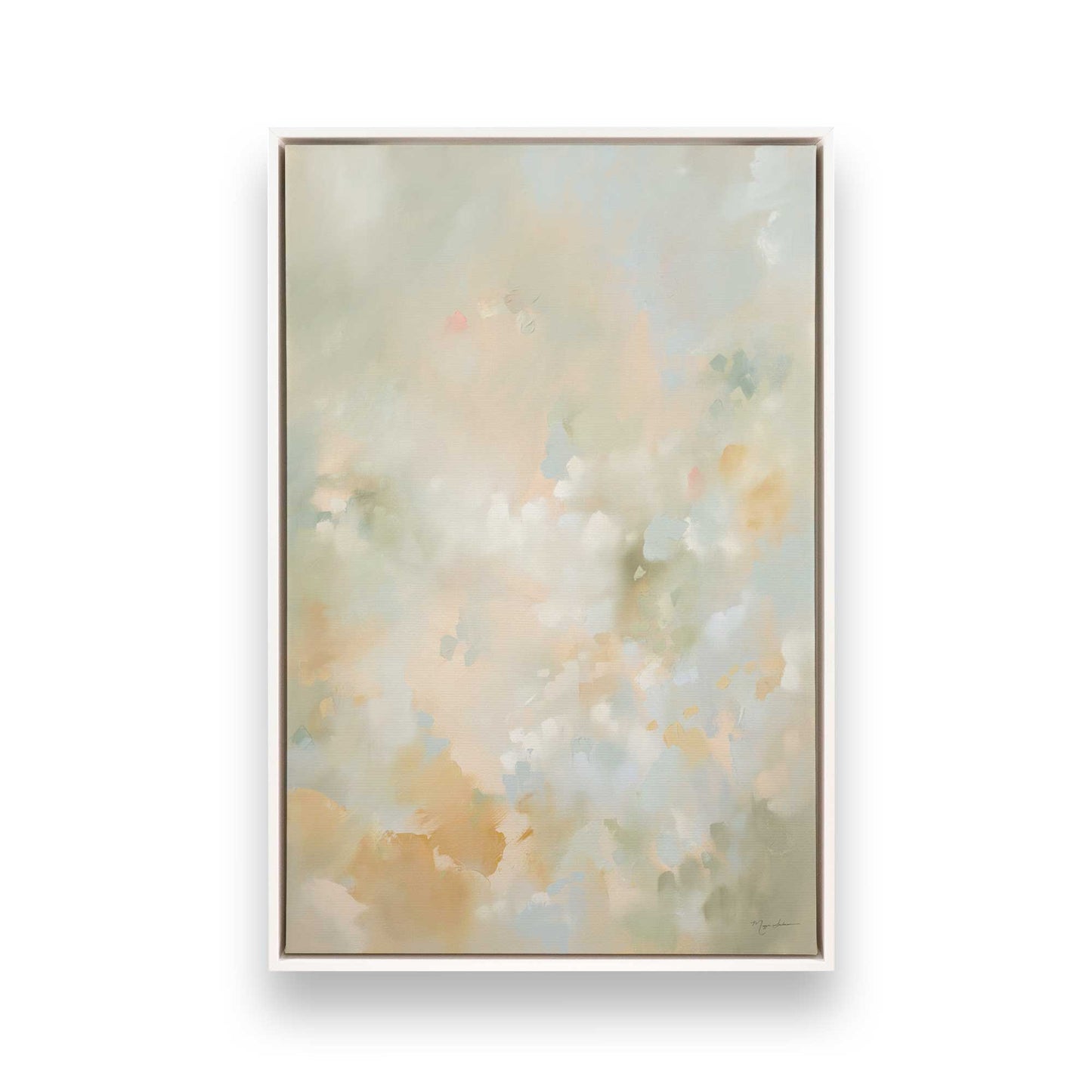 [Color:Opaque White], Picture of art in a White frame