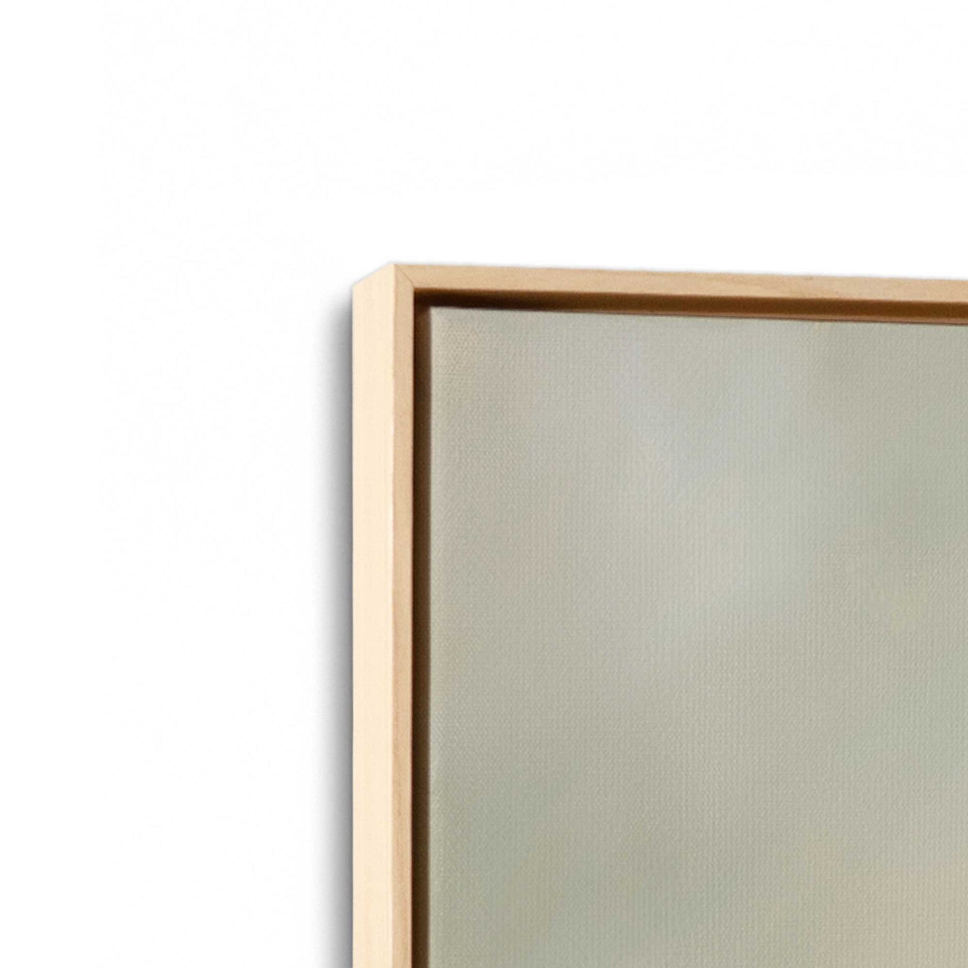 [Color:American Maple], Picture of art in a American Maple frame at an angle