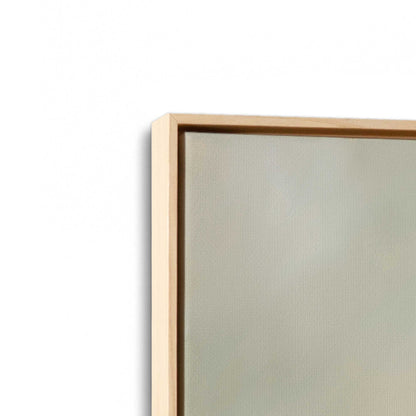 [Color:American Maple], Picture of art in a American Maple frame at an angle