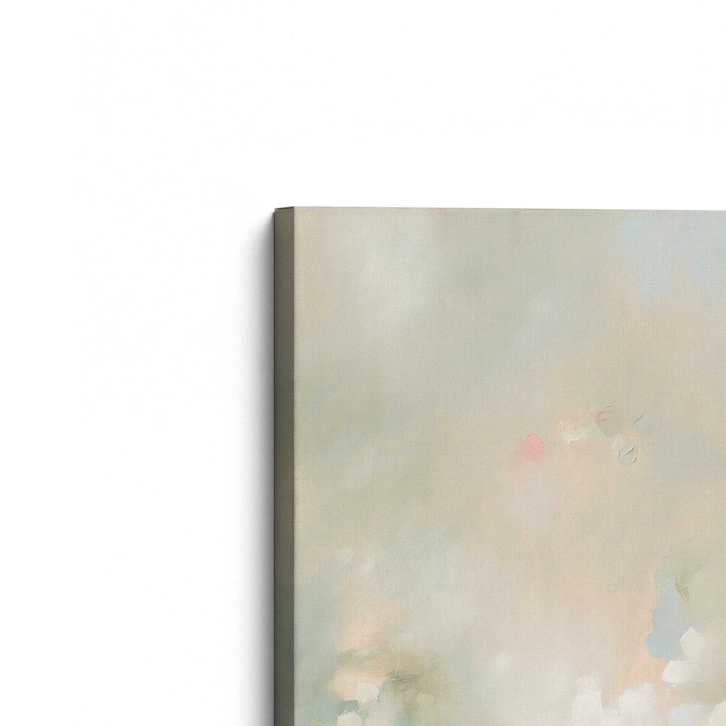 [Color:Stretched Canvas], Picture of the corner of the art