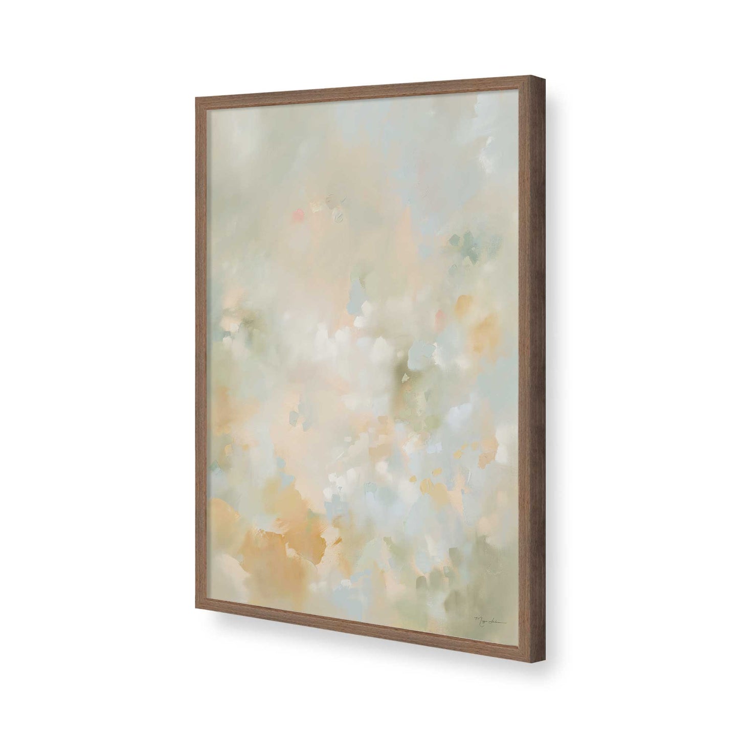 [Color:Walnut], Picture of art in a Walnut frame of the corner