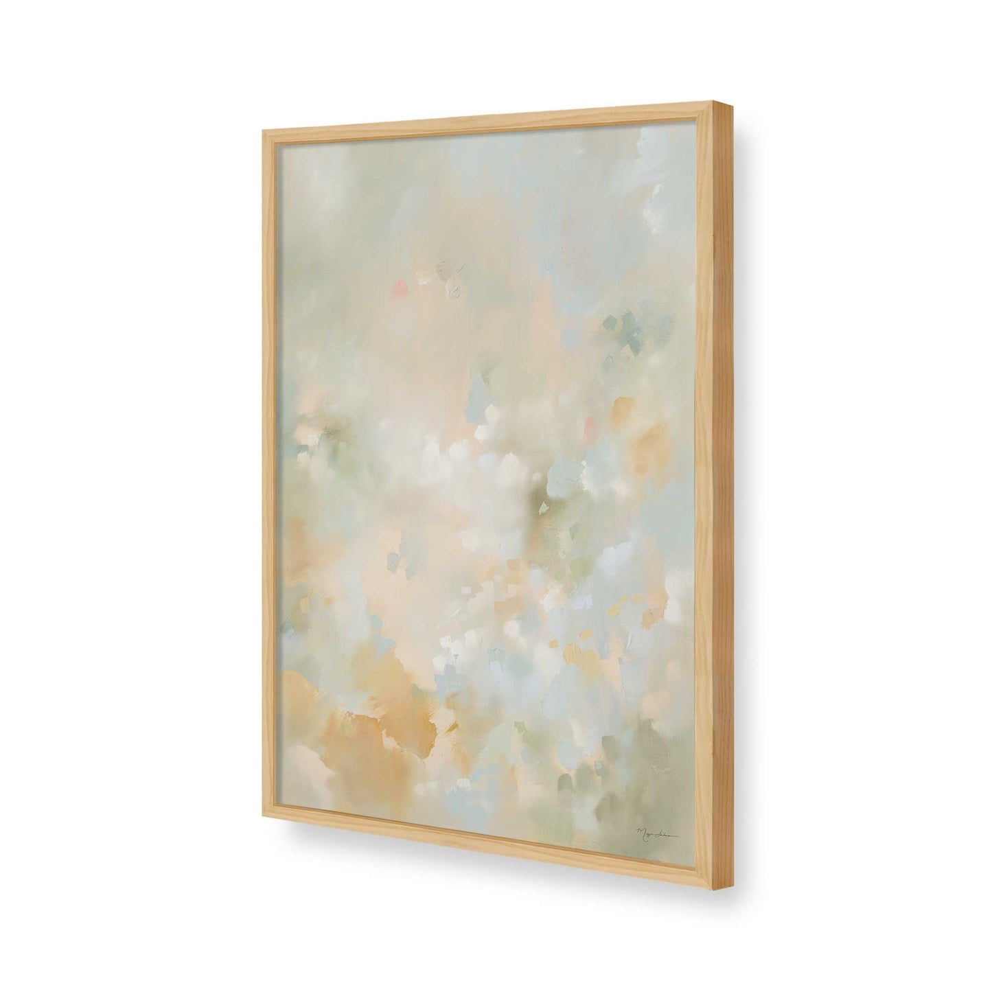 [Color:American Maple], Picture of art in a American Maple frame of the corner