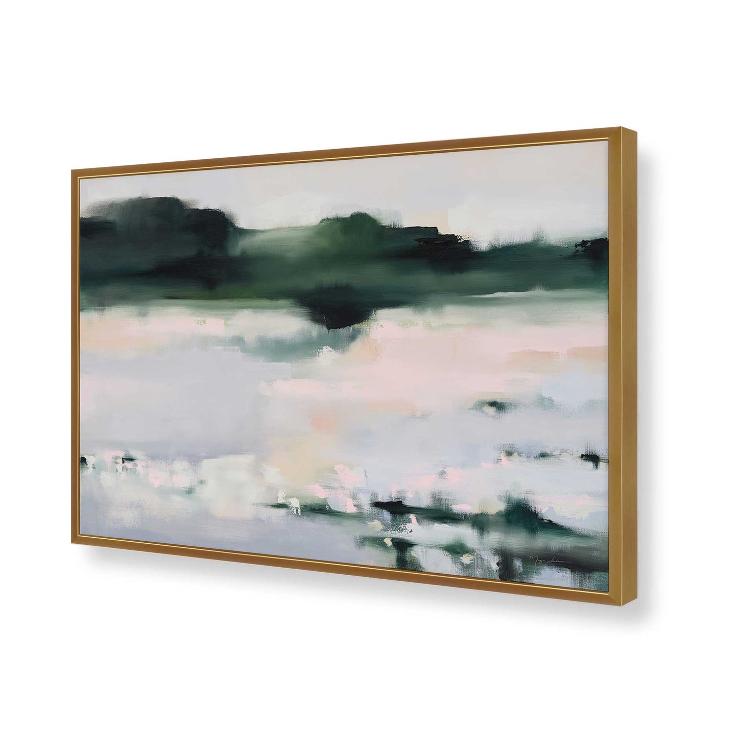 [Color:Polished Gold], Picture of art in a Polished Gold frame of the corner