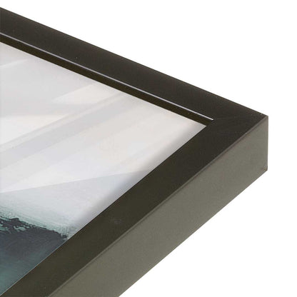 [Color:Satin Black], Picture of art in a Satin Black frame at an angle