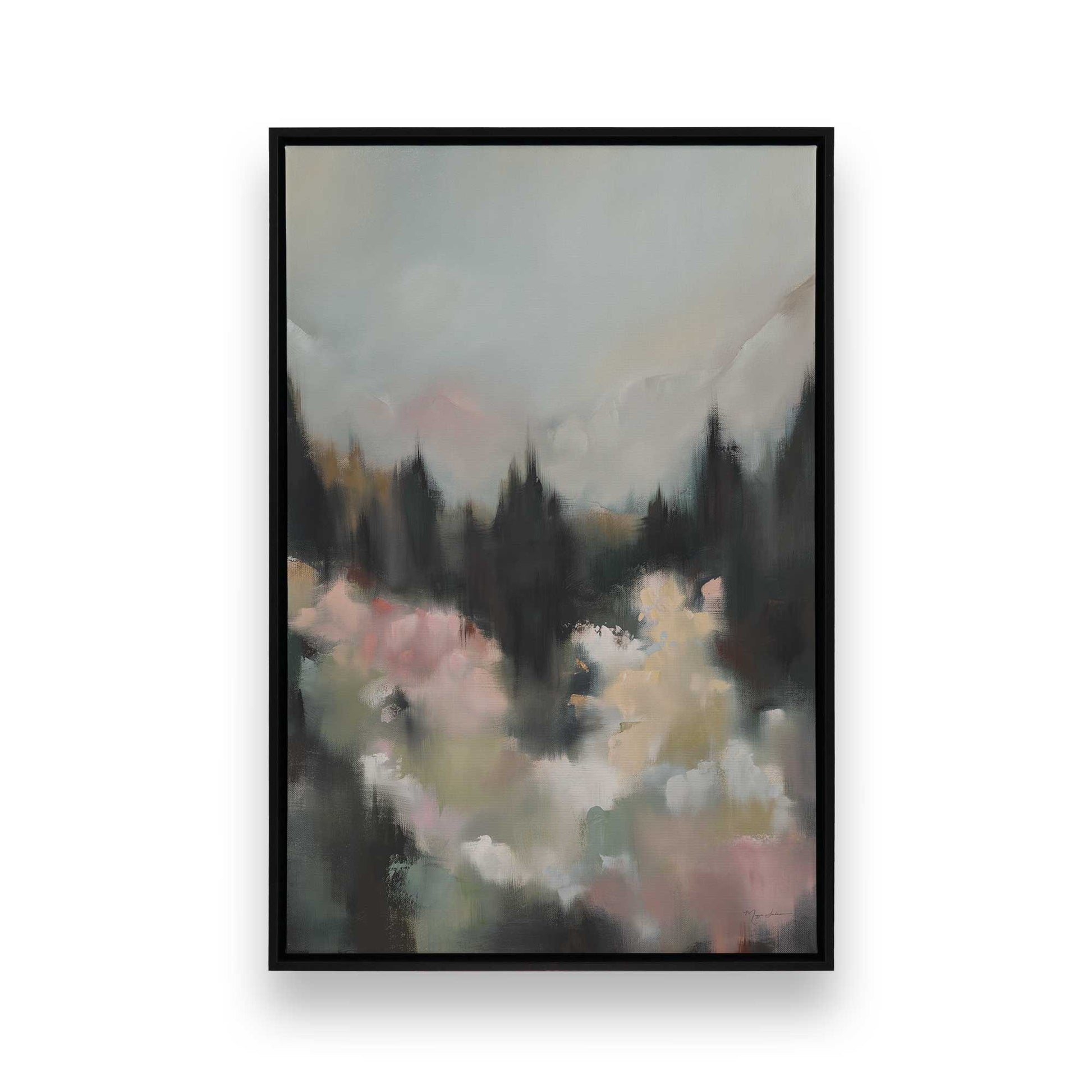 [Color:Satin Black], Picture of art in a Satin Black frame