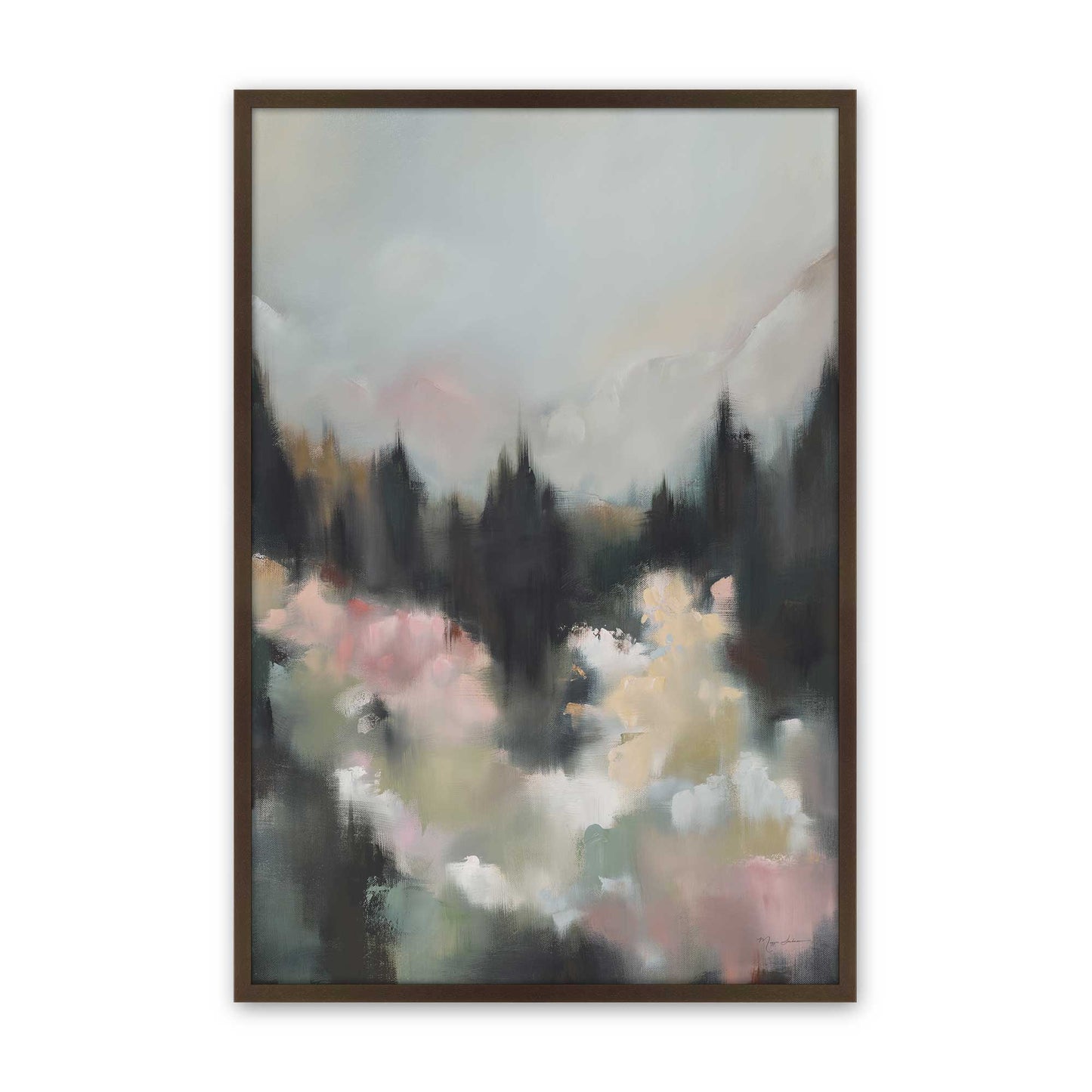 [Color:Brown], Picture of art in a Brown frame