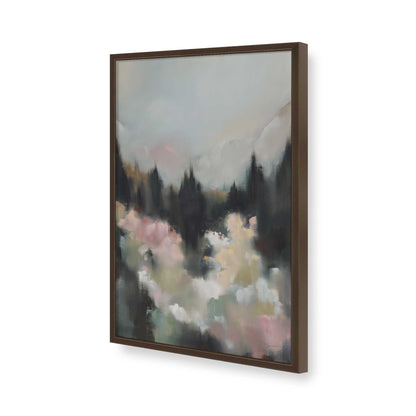 [Color:Brown], Picture of art in a Brown frame of the corner