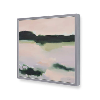 [Color:Polished Chrome], Picture of art in a Polished Chrome frame of the corner