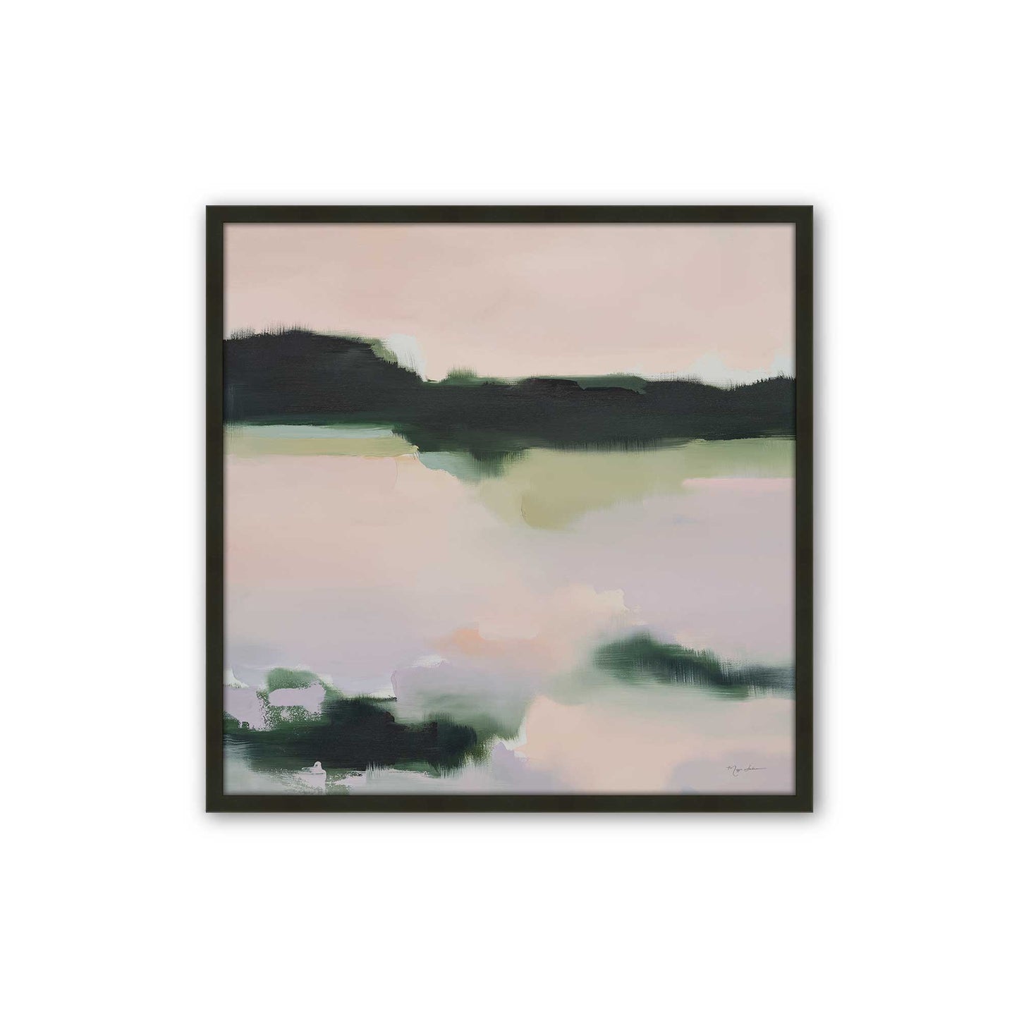 [Color:Satin Black], Picture of art in a Satin Black frame