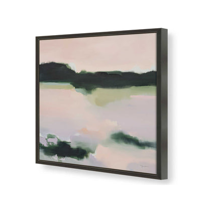 [Color:Satin Black], Picture of art in a Satin Black frame of the corner