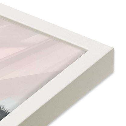 [Color:Opaque White], Picture of art in a Opaque White frame at an angle