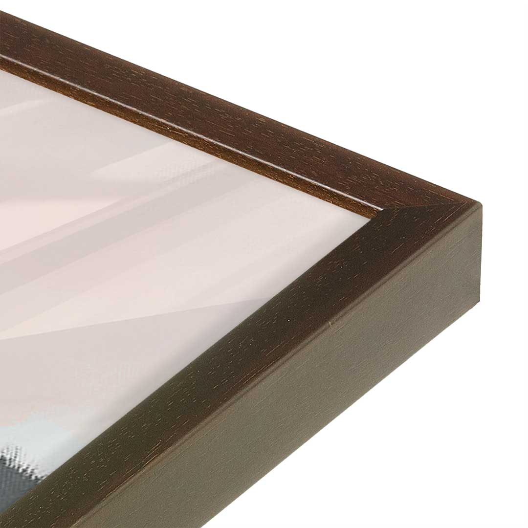 [Color:Espresso], Picture of art in a Espresso frame at an angle