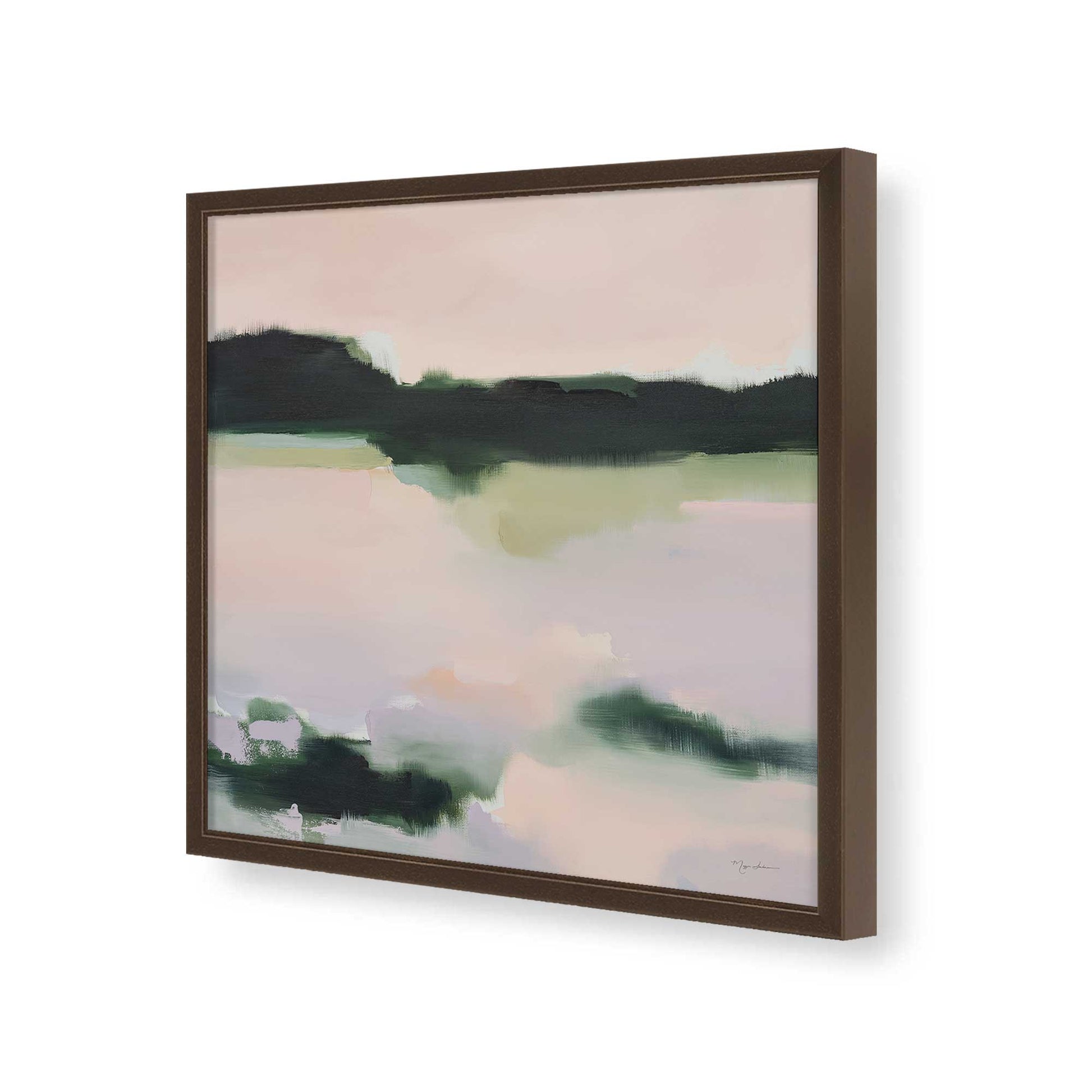 [Color:Espresso], Picture of art in a Espresso frame of the corner
