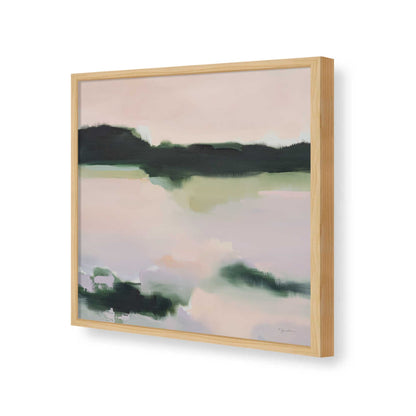[Color:American Maple], Picture of art in a American Maple frame of the corner