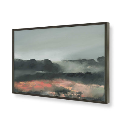[Color:Satin Black], Picture of art in a Satin Black frame of the corner