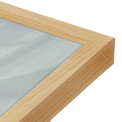 [Color:American Maple], Picture of art in a American Maple frame at an angle