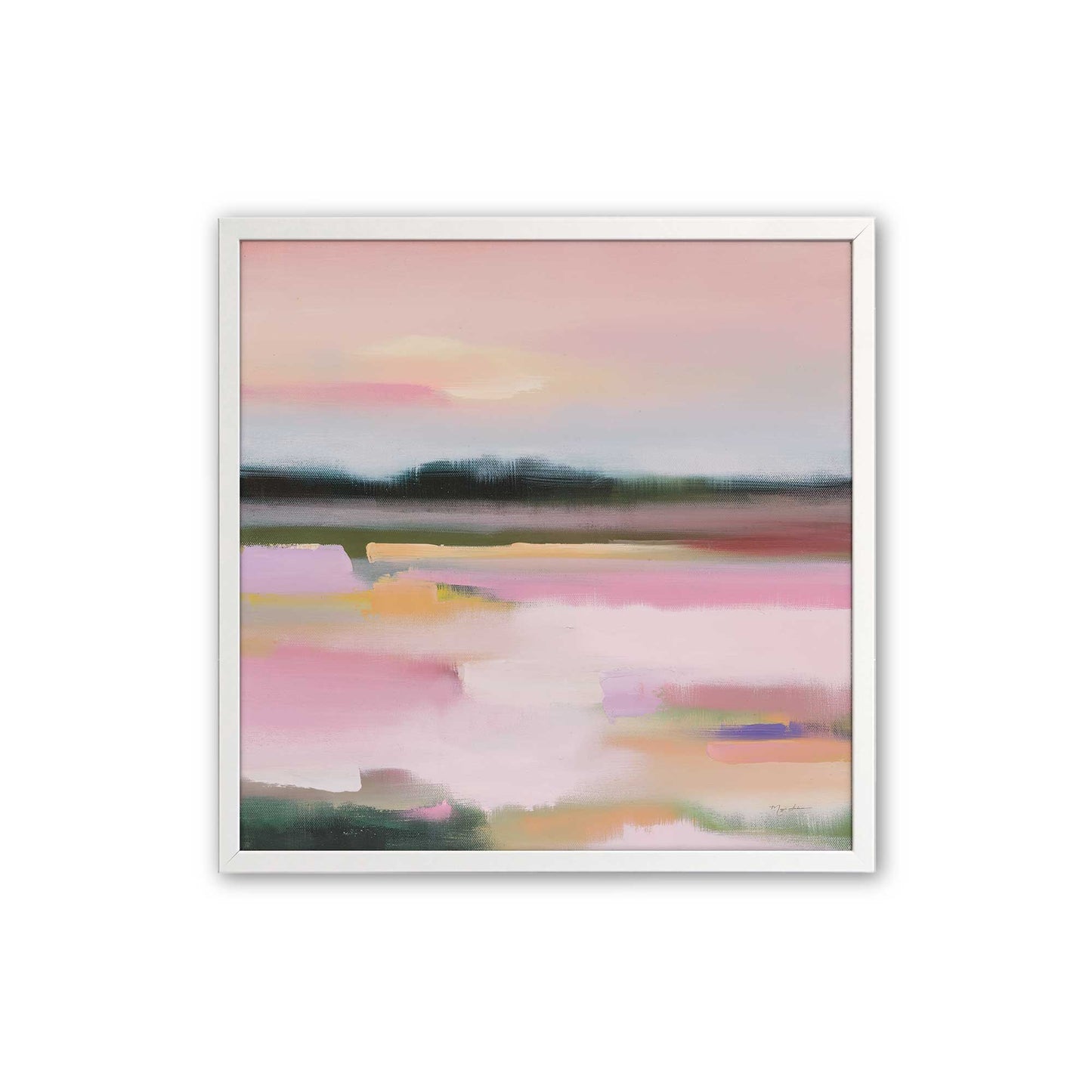 [Color:Opaque White], Picture of art in a Opaque White frame