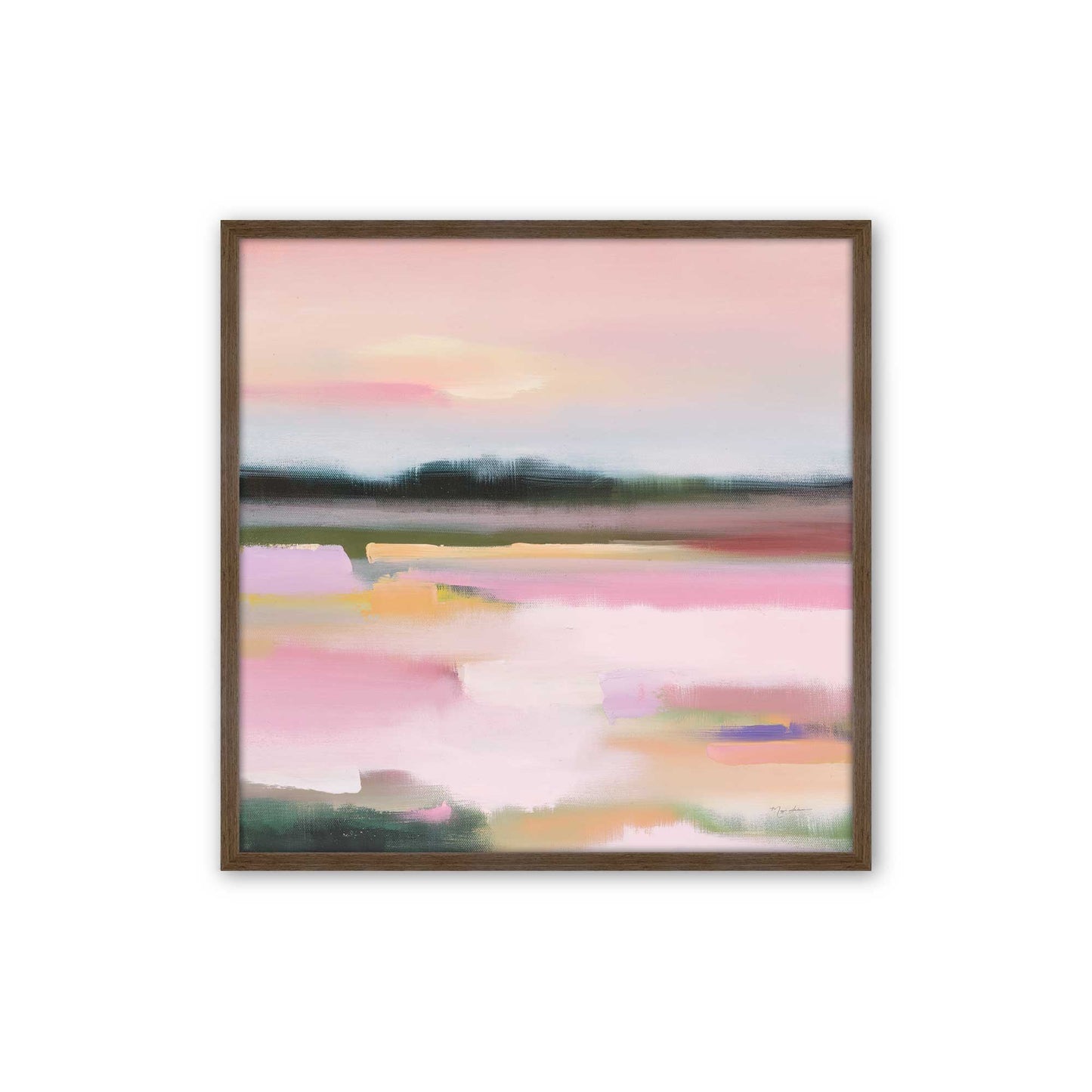 [Color:Walnut], Picture of art in a Walnut frame