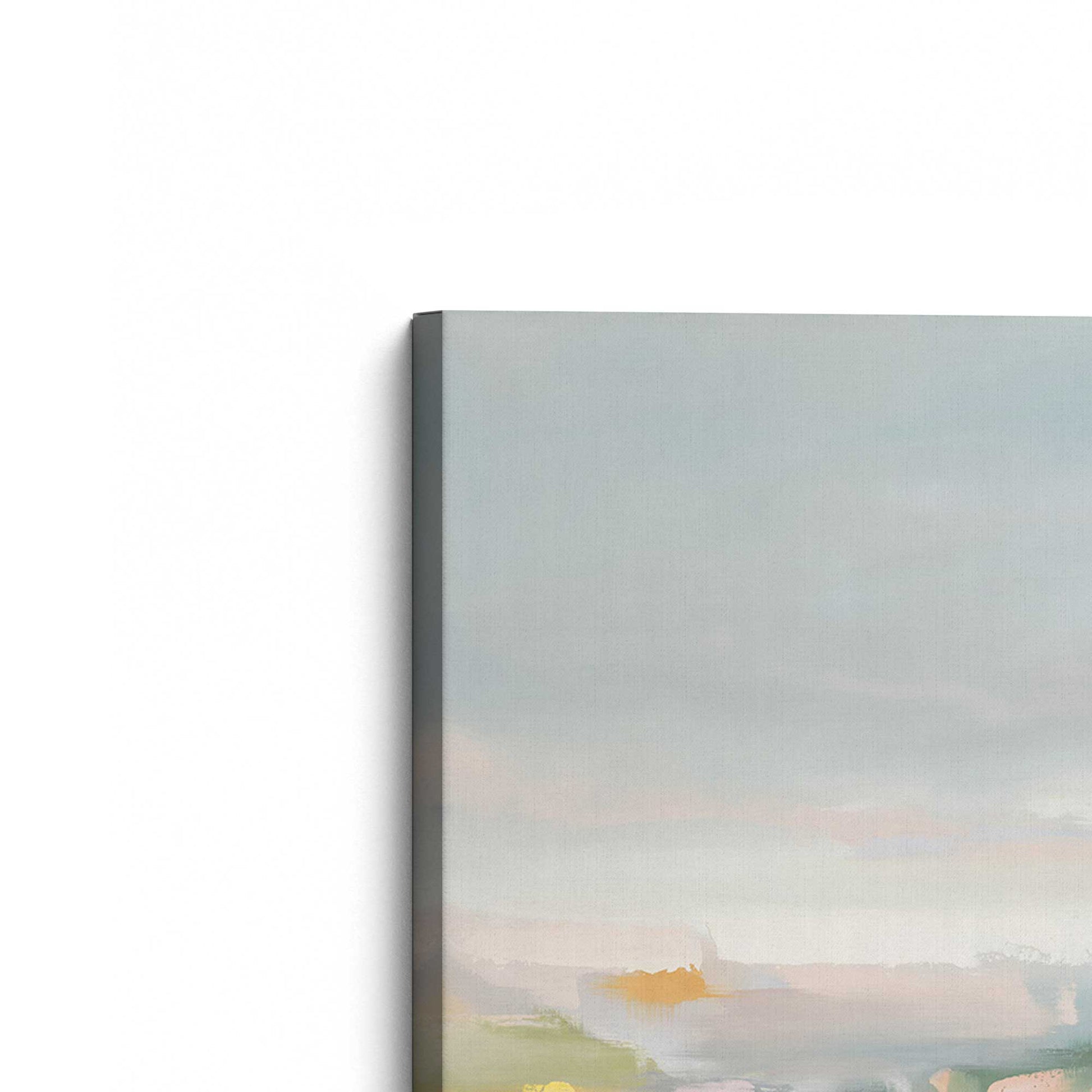 [Color:Stretched Canvas], Picture of the corner of the art