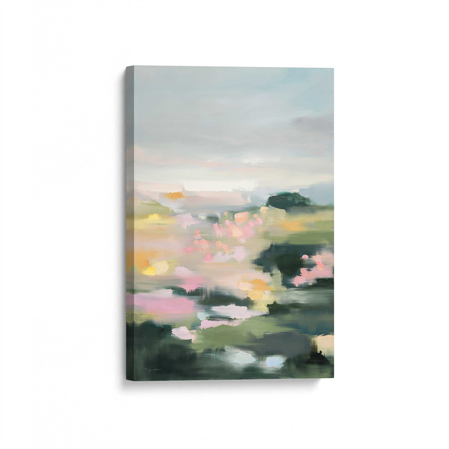 [Color:Stretched Canvas], Picture of art at an angle