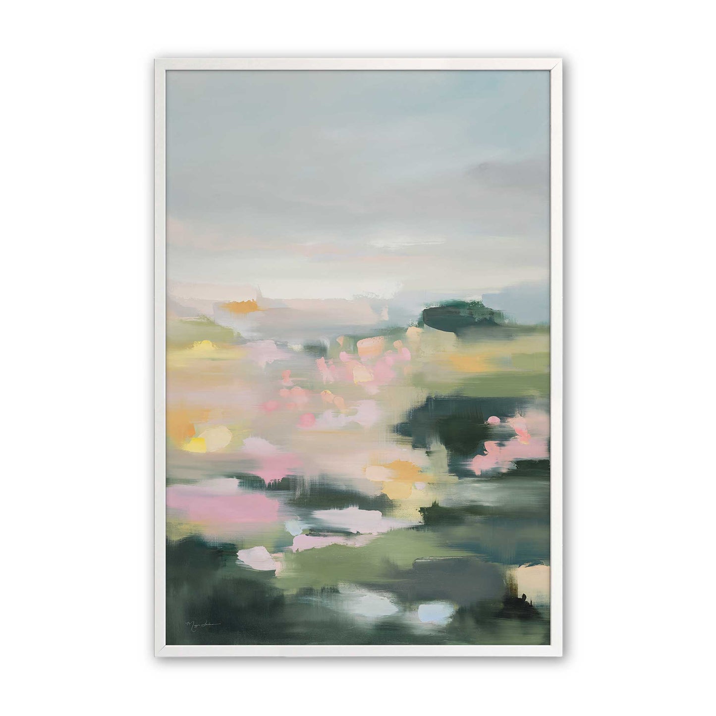[Color:Opaque White], Picture of art in a Opaque White frame