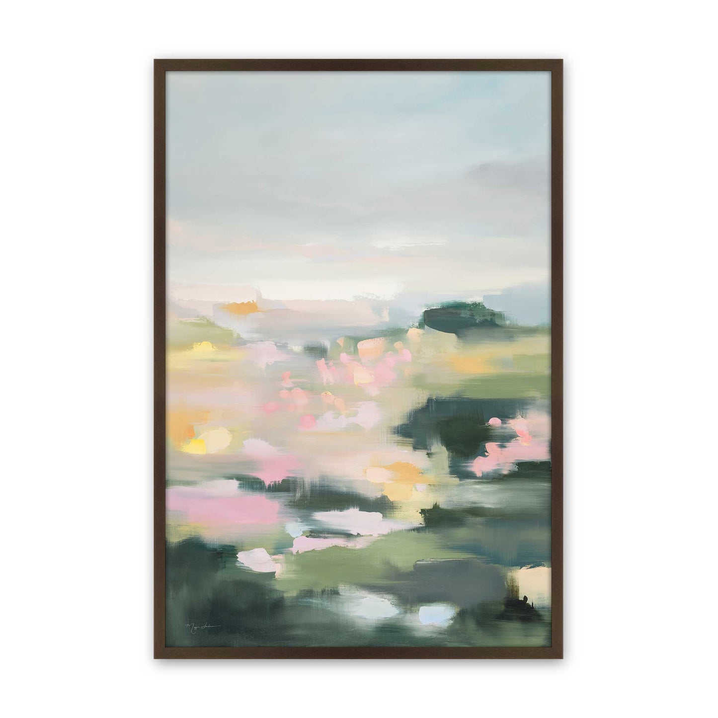 [Color:Brown], Picture of art in a Brown frame