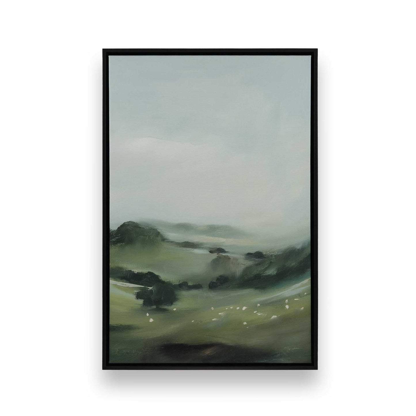 [Color:Satin Black], Picture of art in a Satin Black frame