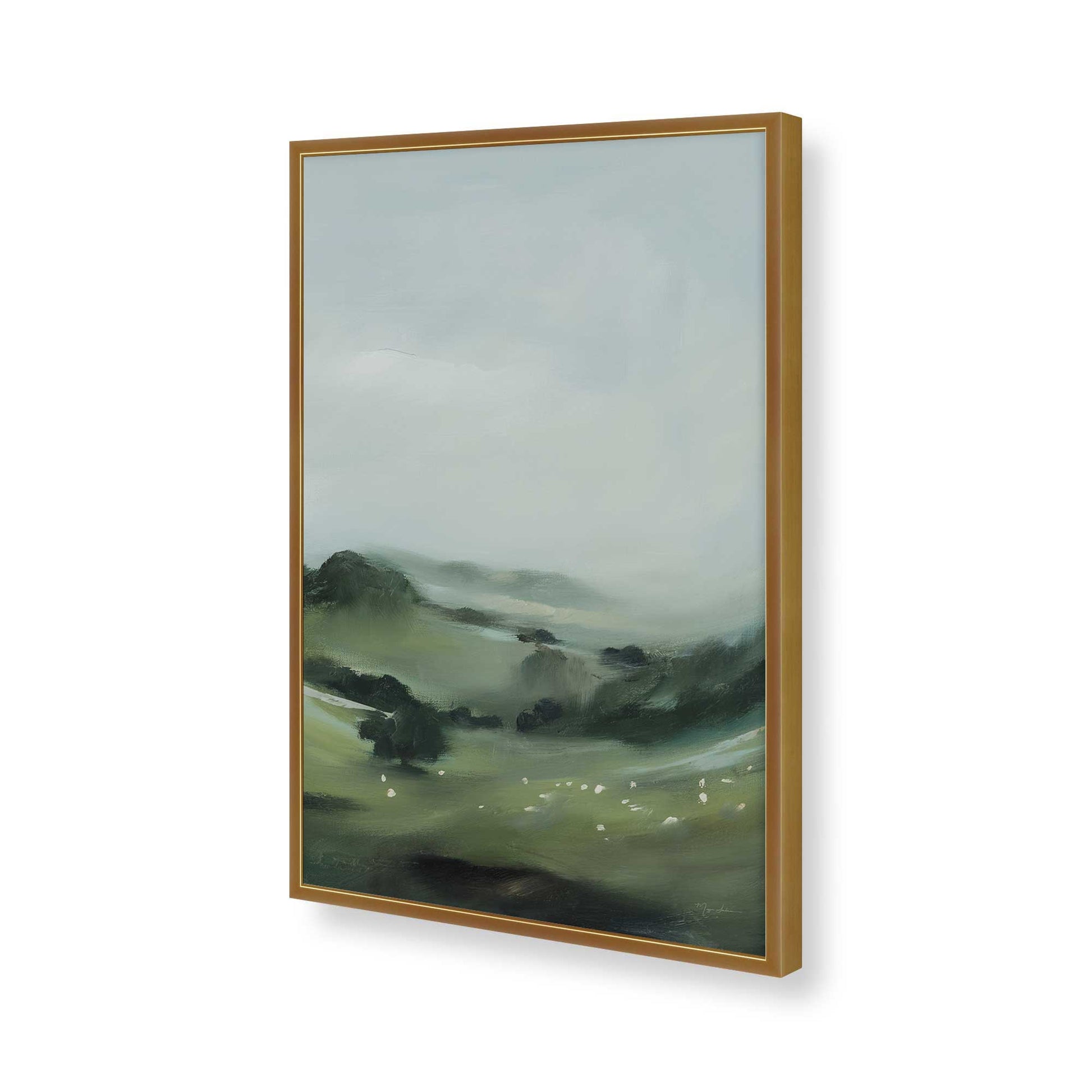 [Color:Polished Gold], Picture of art in a Polished Gold frame of the corner