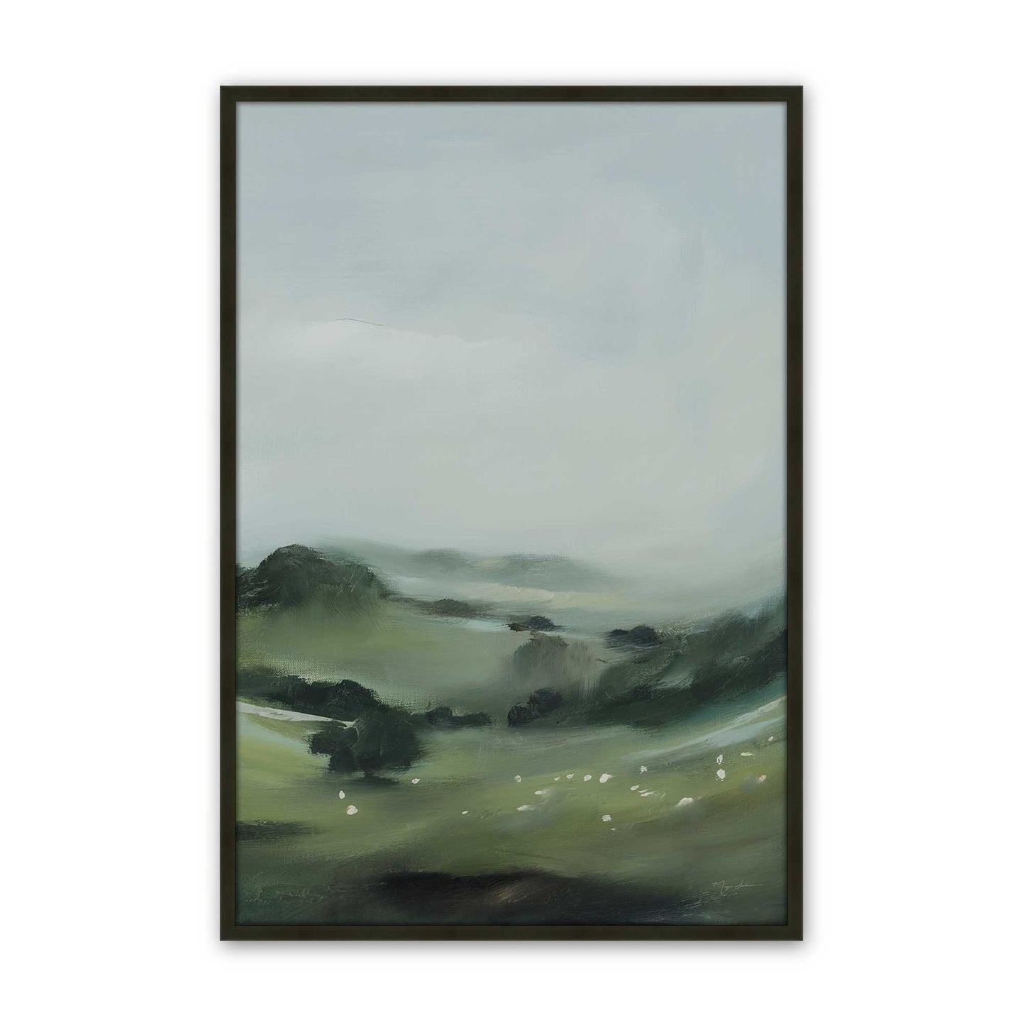 [Color:Satin Black], Picture of art in a Satin Black frame