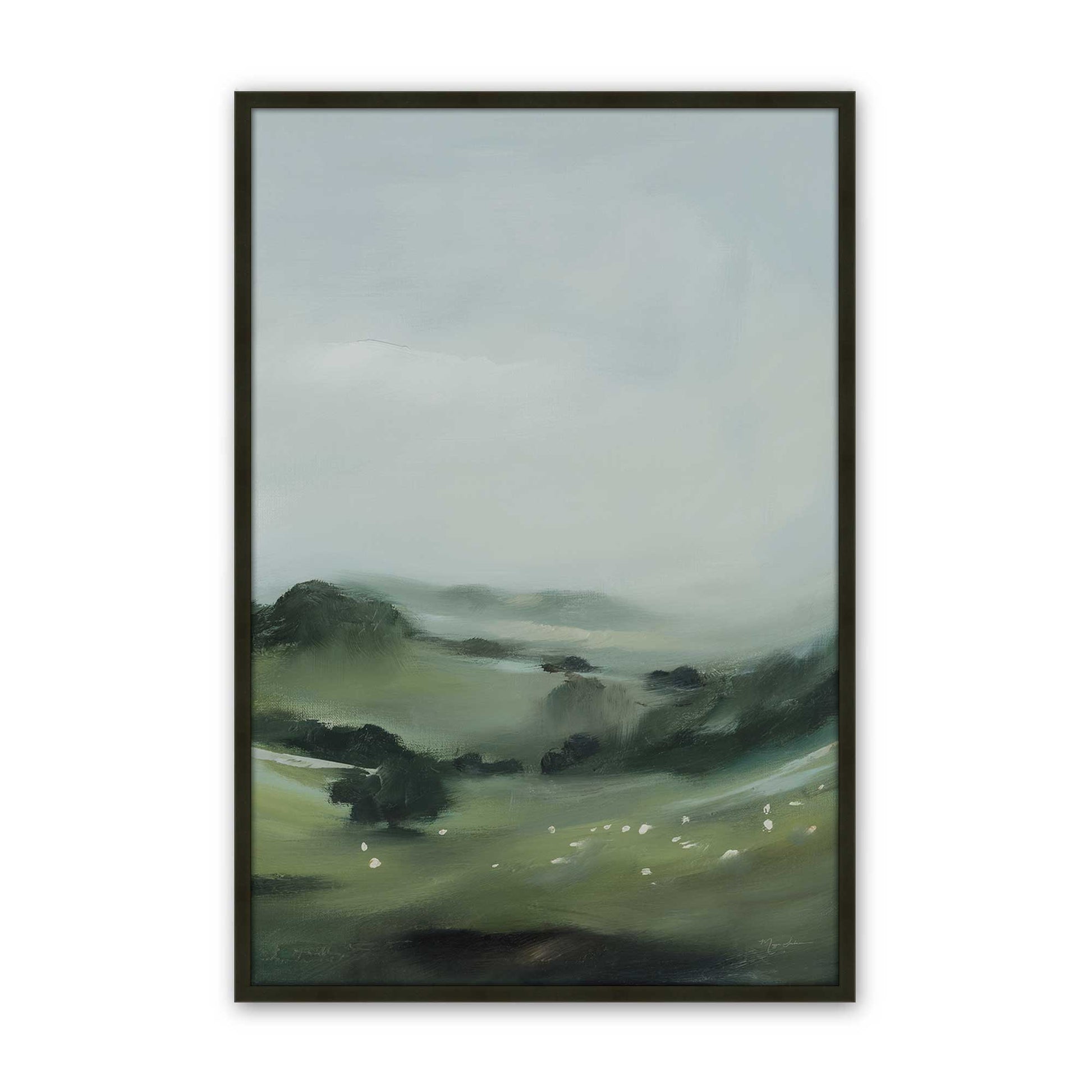 [Color:Satin Black], Picture of art in a Satin Black frame