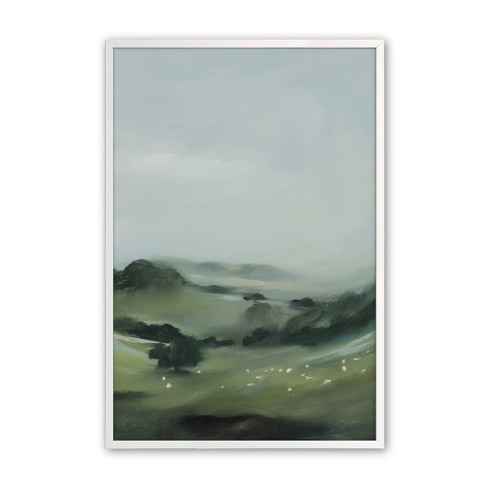 [Color:Opaque White], Picture of art in a Opaque White frame