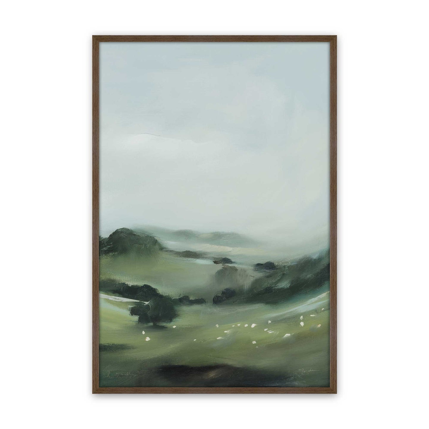 [Color:Walnut], Picture of art in a Walnut frame