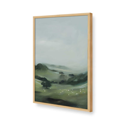 [Color:American Maple], Picture of art in a American Maple frame of the corner