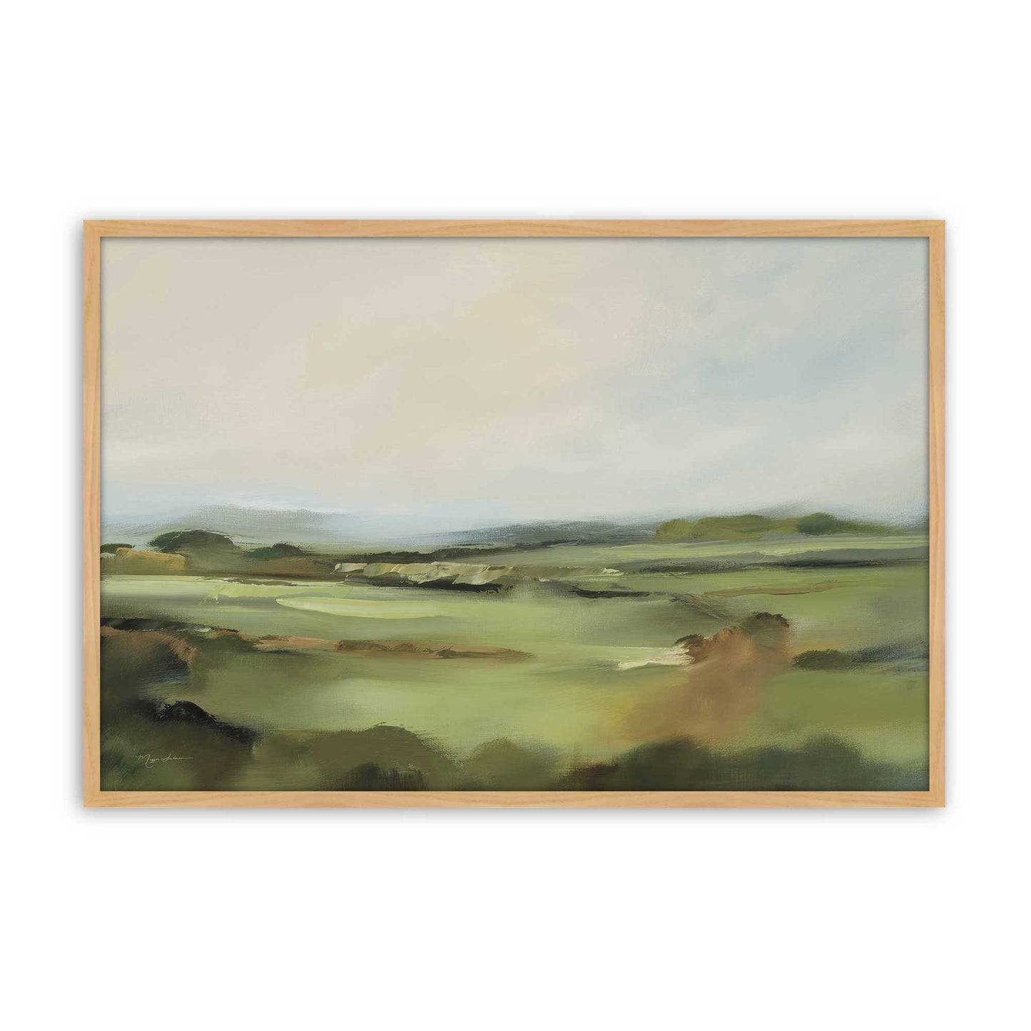 [Color:American Maple], Picture of art in a American Maple frame