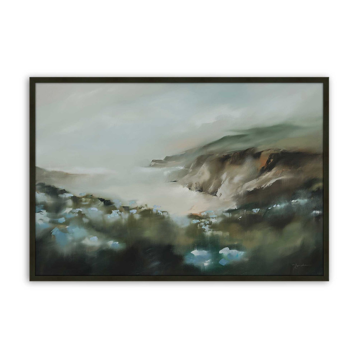 [Color:Satin Black], Picture of art in a Satin Black frame