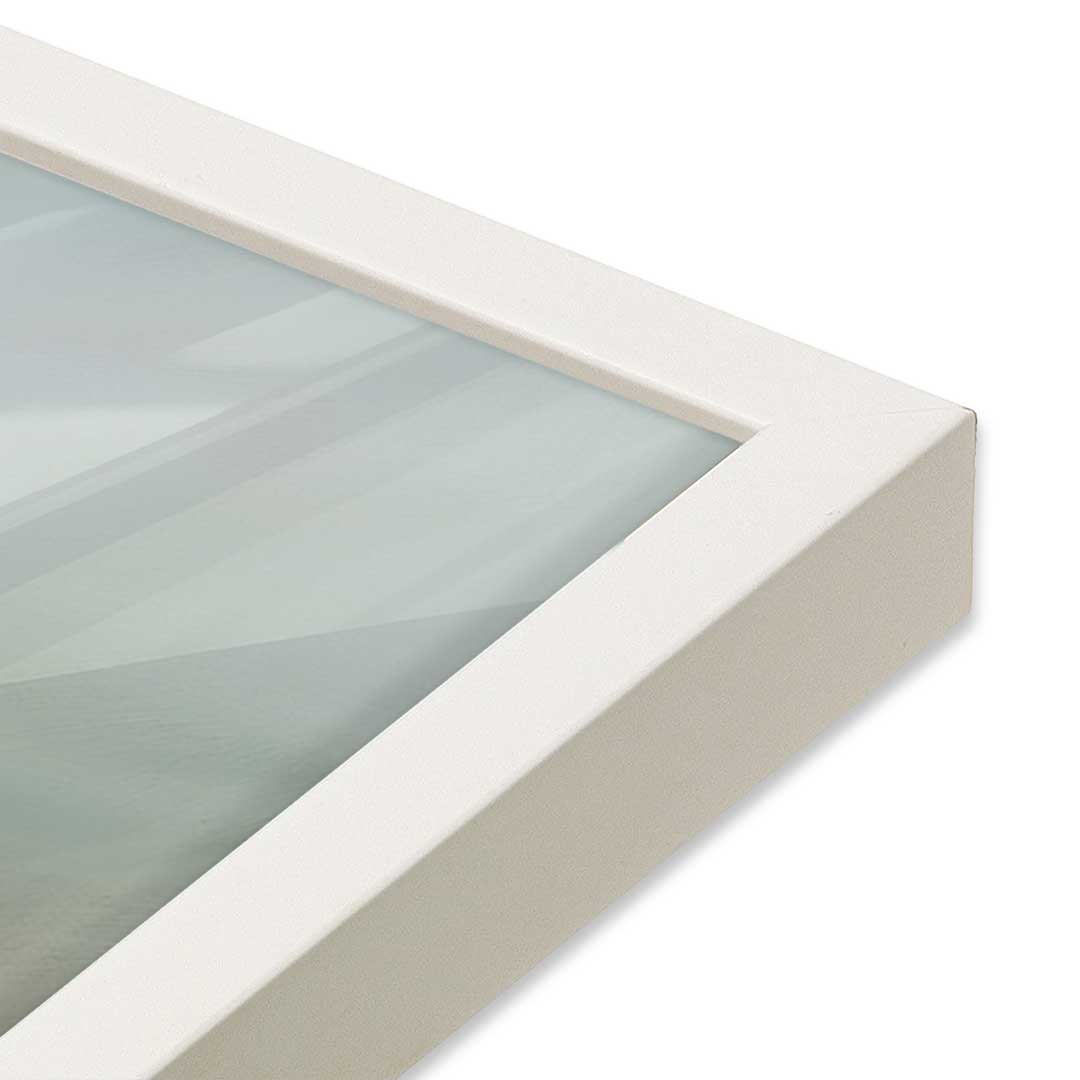 [Color:Opaque White], Picture of art in a Opaque White frame at an angle