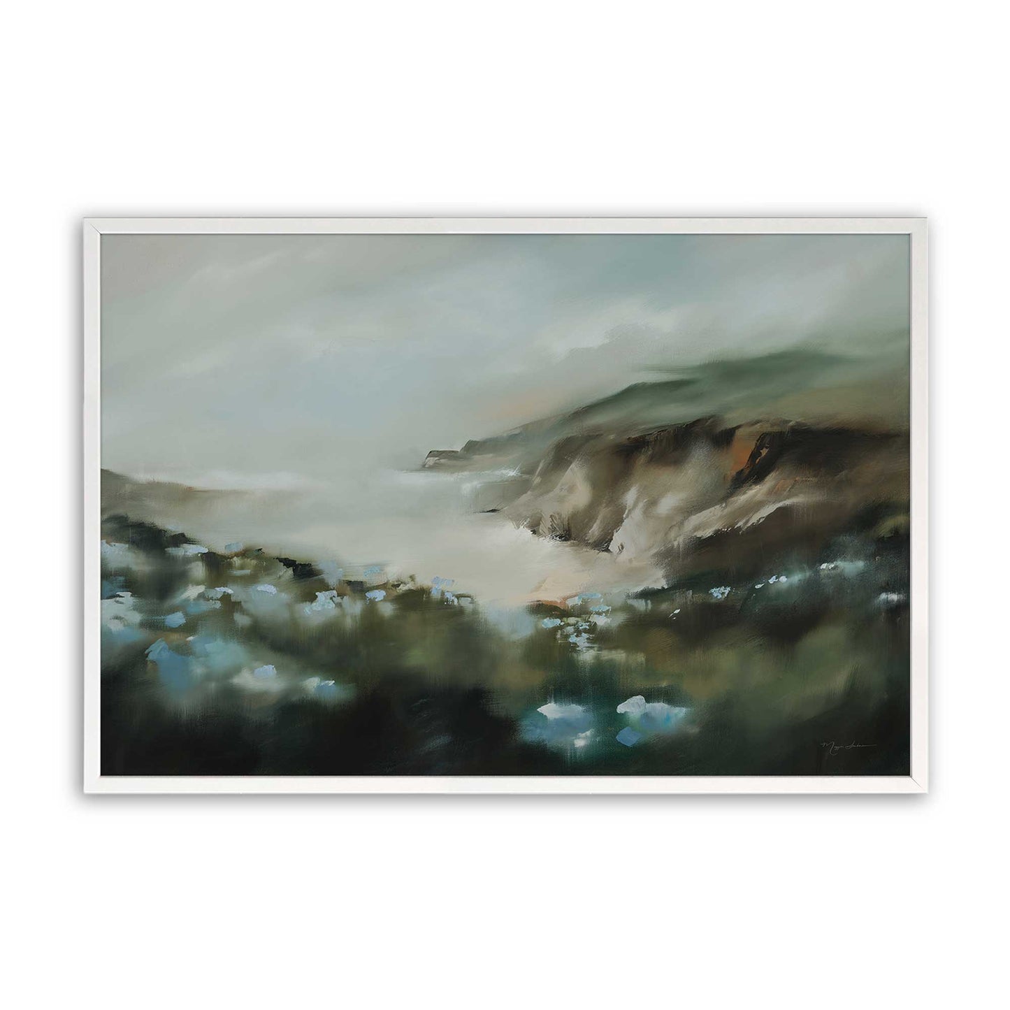 [Color:Opaque White], Picture of art in a Opaque White frame